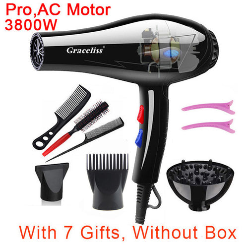 1800W 3800W 110V US  or 220V EU Plug Hot Cold Wind Professional Hair