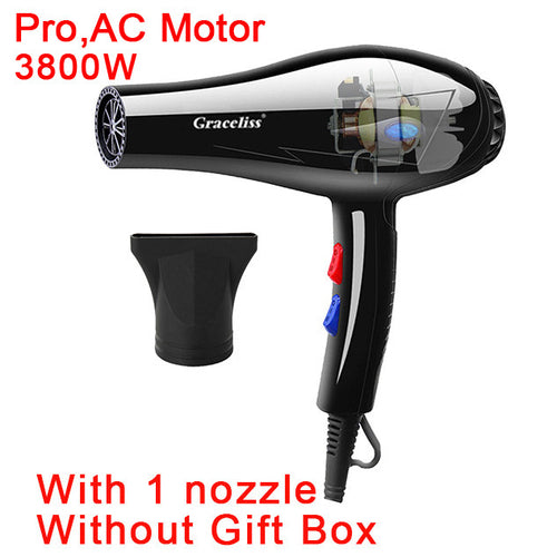 1800W 3800W 110V US  or 220V EU Plug Hot Cold Wind Professional Hair