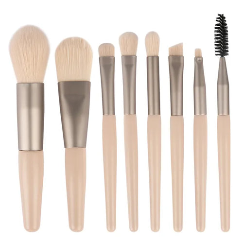 New 8Pcs Makeup Brush Set Makeup Concealer Brush Blush Loose Powder