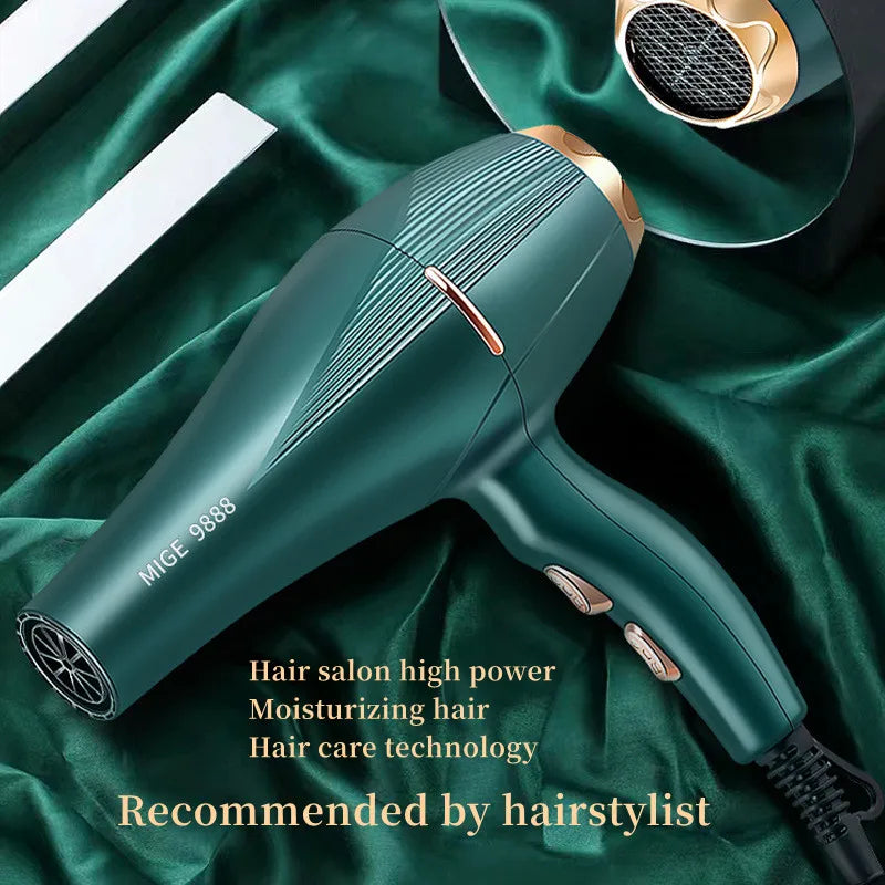 High-Speed Hair Dryer 1200W Ultra High Power Fast Drying Blue Light