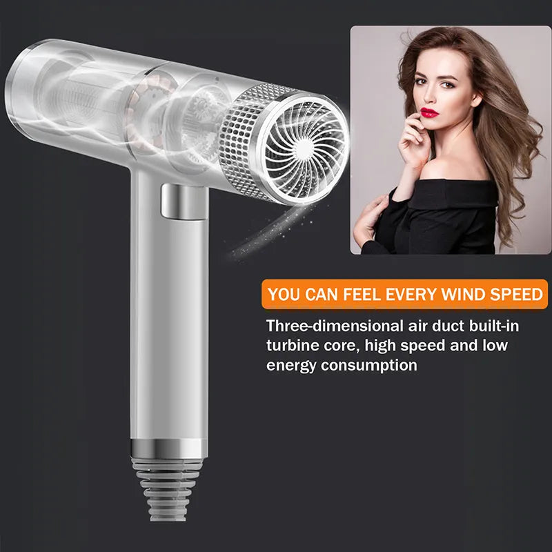 Professional Hair Dryer Infrared Negative Ionic Blow Dryer Hot&Cold