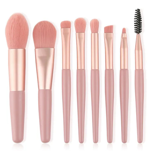 New 8Pcs Makeup Brush Set Makeup Concealer Brush Blush Loose Powder