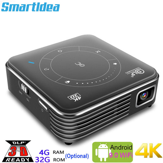 Smartldea Real 3d Mini Projector P11 Android9.0 5g Wifi Handheld 4k