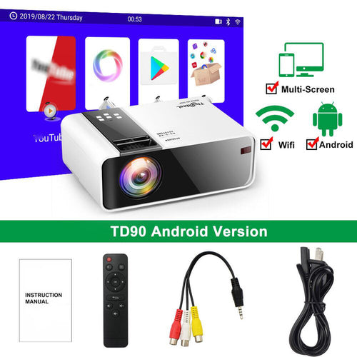 Thundeal Mini Projector Td90 Native 1280 X 720p Portable Hd 1080p