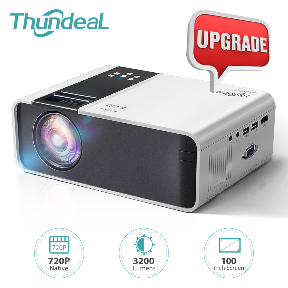 Thundeal Mini Projector Td90 Native 1280 X 720p Portable Hd 1080p