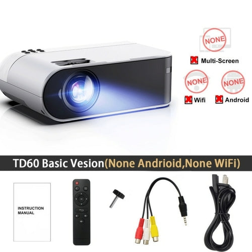 ThundeaL TD60 Mini Projector Portable WiFi Android 6.0 Home Cinema for