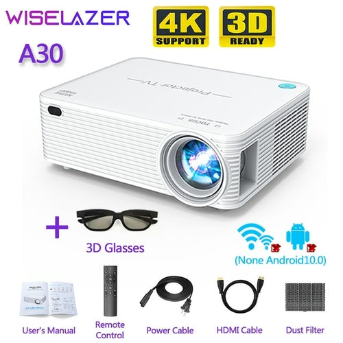 Wiselazer A30 9500 Lumens Led Portable Projector Native 1920*1080 Hd