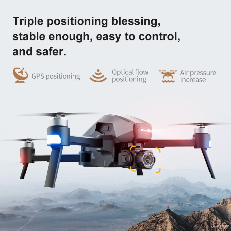 NEW M1 Pro Drone 4k Professional 2 Axis Gimbal HD Camera GPS 5g