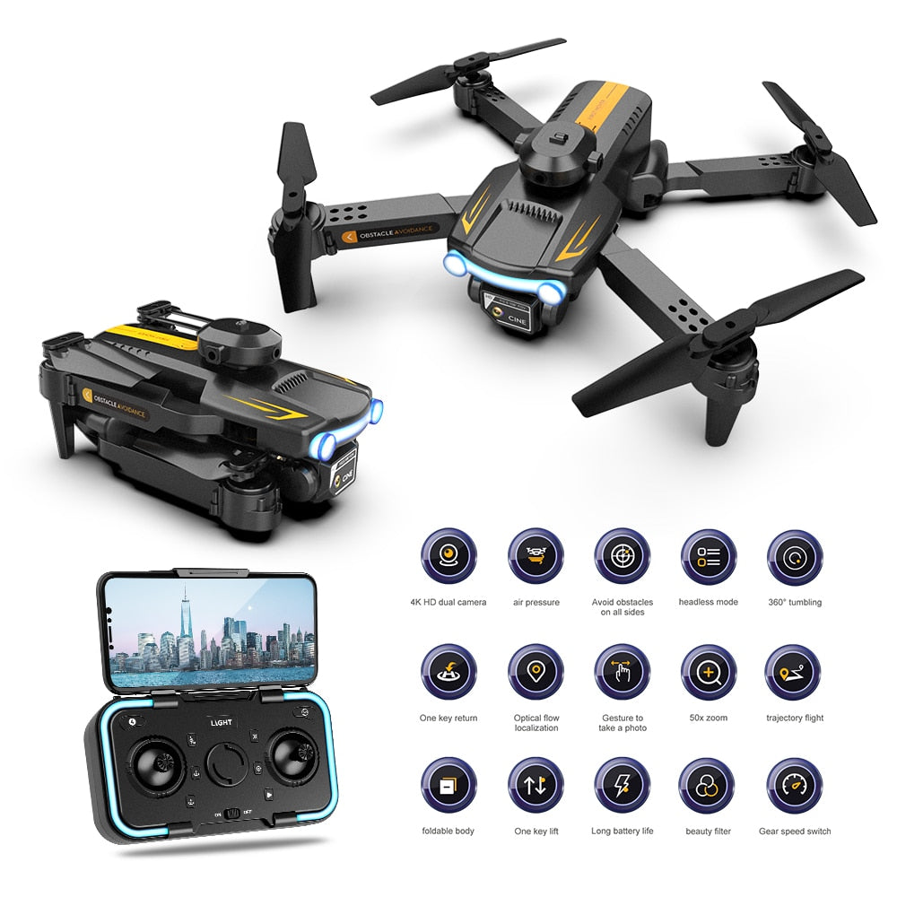 New Lsrc Xt2 Mini Drone 4k Dual Camera Four Side Obstacle