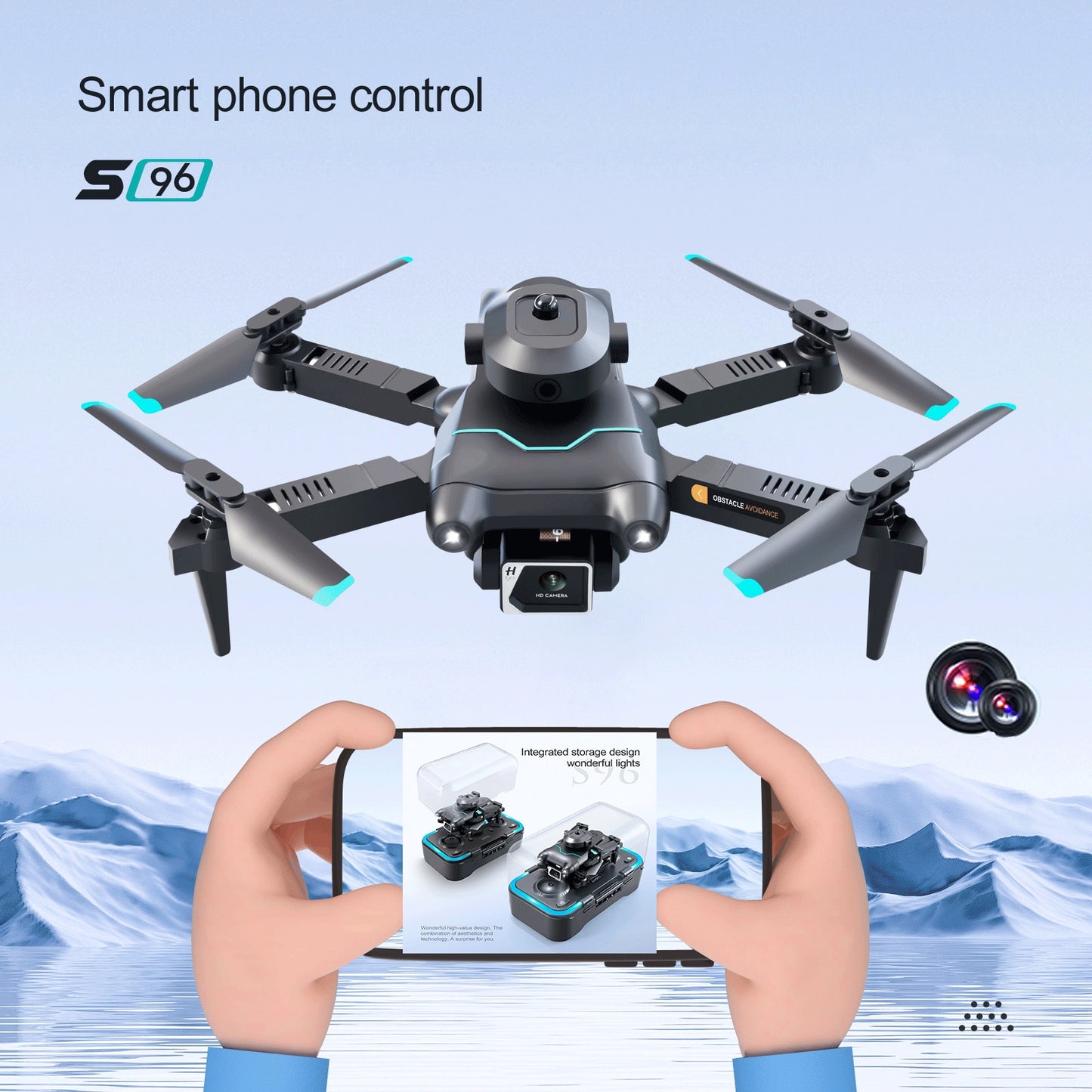 New XKJ XT3 Mini Drone 4K Dual Camera Obstacle Avoidance Optical Flow Positioning Foldable