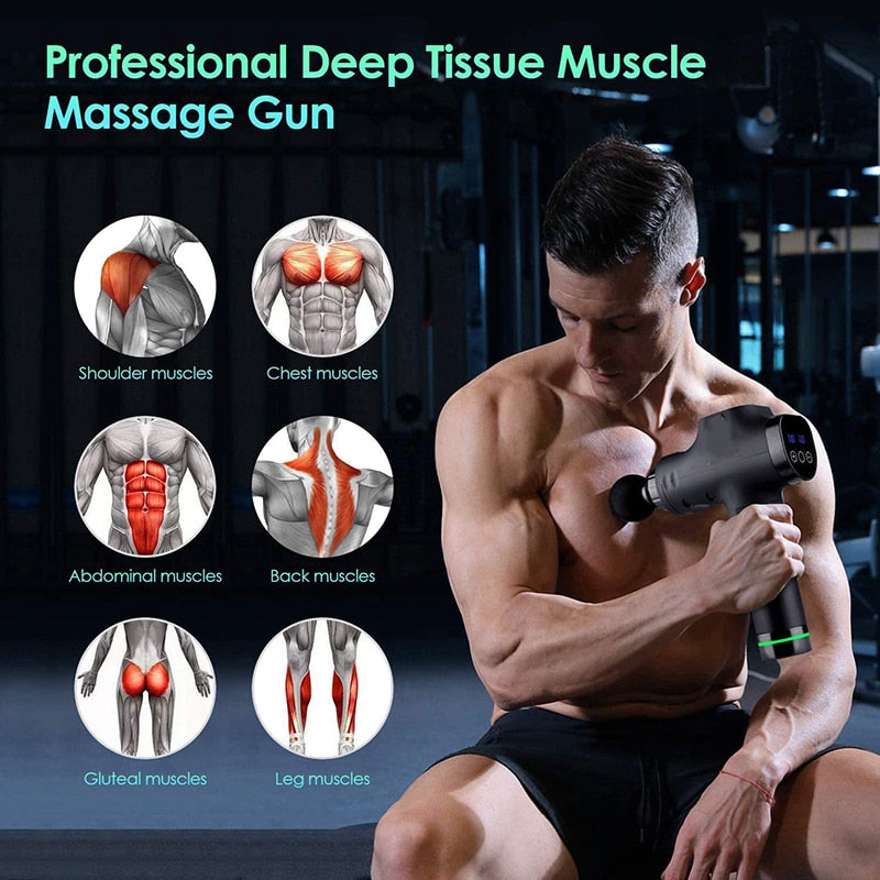 30 Speed Massage Gun Theragun Professional Deep Tissue Muscle Massager