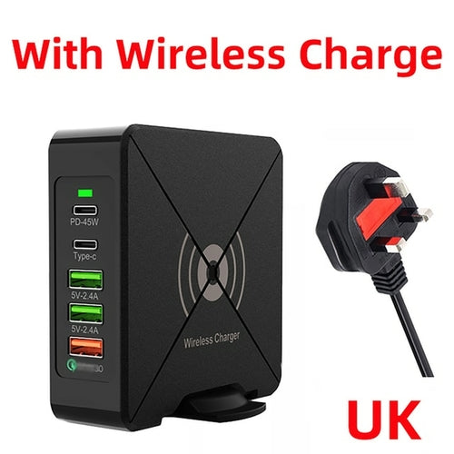 75w Pd Usb Charger Dock Station Type C Wireless Charger For Iphone 12