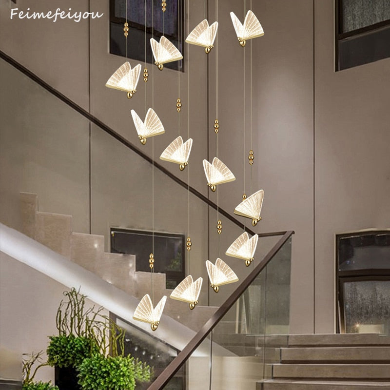 Butterfly Led pendant Lights Indoor Lighting Nordic Hanging Lamp