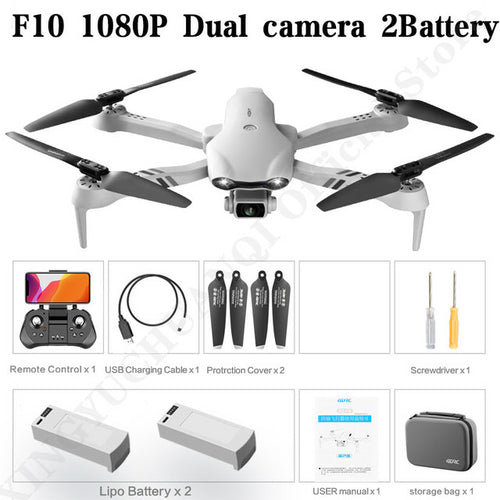 F10 Drone 4k 1080p Hd Camera Wifi Fpv Drones Rc Helicopter F3 6k