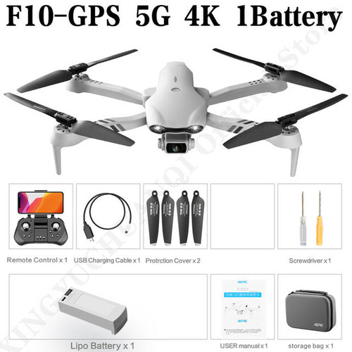 F10 Drone 4k 1080p Hd Camera Wifi Fpv Drones Rc Helicopter F3 6k