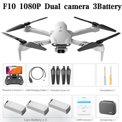 F10 Drone 4k 1080p Hd Camera Wifi Fpv Drones Rc Helicopter F3 6k