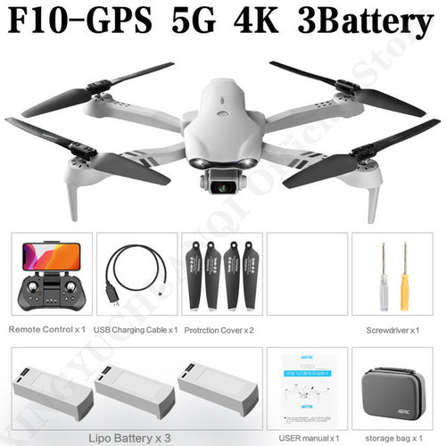 F10 Drone 4k 1080p Hd Camera Wifi Fpv Drones Rc Helicopter F3 6k