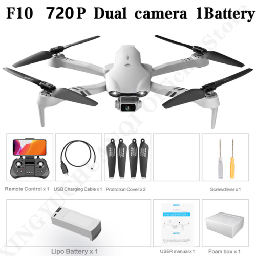 F10 Drone 4k 1080p Hd Camera Wifi Fpv Drones Rc Helicopter F3 6k