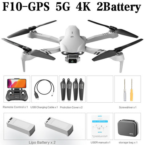 F10 Drone 4k 1080p Hd Camera Wifi Fpv Drones Rc Helicopter F3 6k