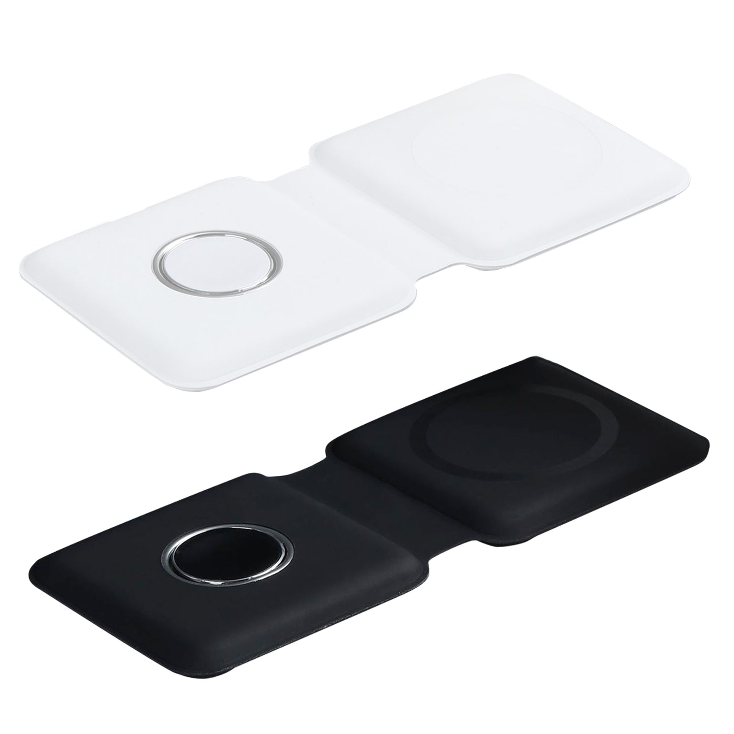 Folding 15w Double Wireless Charger Pad For Iphone 12 Mini 12 Pro Max