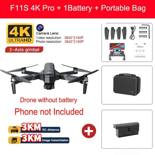 Sjrc F11 4k Pro Vs Sjrc F11s 4k Pro Drone With Camera 3km Wifi Gps Eis