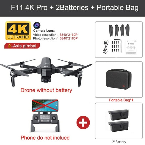 Sjrc F11 4k Pro Vs Sjrc F11s 4k Pro Drone With Camera 3km Wifi Gps Eis