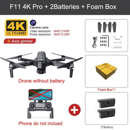 Sjrc F11 4k Pro Vs Sjrc F11s 4k Pro Drone With Camera 3km Wifi Gps Eis