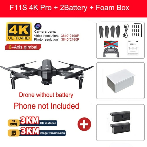 Sjrc F11 4k Pro Vs Sjrc F11s 4k Pro Drone With Camera 3km Wifi Gps Eis