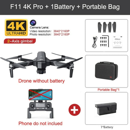 Sjrc F11 4k Pro Vs Sjrc F11s 4k Pro Drone With Camera 3km Wifi Gps Eis