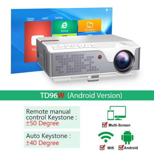 ThundeaL Full HD 1080P Projector TD96 TD96W Android WiFi LED Proyector