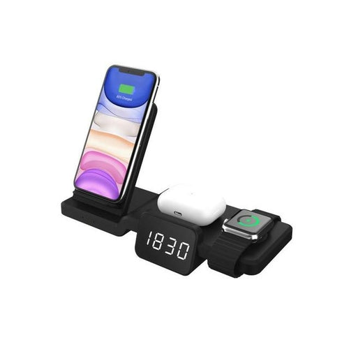 Tongdaytech 5in1 Qi Wireless Charger For Apple Watch 6 5 4 3 2 1 Fast