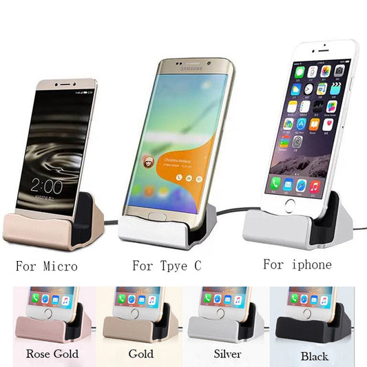 Usb Pedestal Data Charger Dock Stand Station Charging For Iphone 8 7